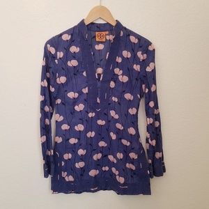 Tory Burch Floral Tunic Top - Size 0